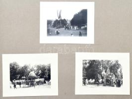 cca 1930-1940 Családi fotóalbum (Fenyődi család), benne érdekes képekkel: Graf Zeppelin léghajó Buda...