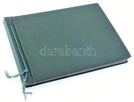 cca 1930-1940 Családi fotóalbum (Fenyődi család), benne érdekes képekkel: Graf Zeppelin léghajó Buda...