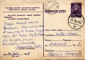 1956 Kolozsvár, Cluj; Comunicatii rapide, sigure si avantajoase prin posta / Montage with postal ser...