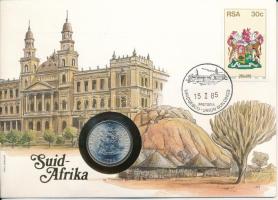 Dél-Afrika 1984. 50c Ni, felbélyegzett borítékban, alkalmi bélyegzéssel, német nyelvű leírással T:UNC  South Africa 1984. 50 Cents Ni in envelope with stamp, with German description C:UNC