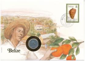 Belize 1980. 5c Al felbélyegzett borítékban, bélyegzéssel T:UNC Belize 1980. 5 Cents Al in envelope with stamp, and cancellation C:UNC