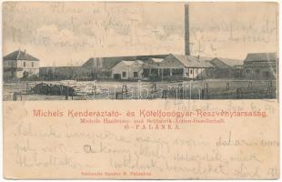 1911 Ópalánka, Stara Palanka (Palánka, Backa Palanka); Michels Kenderáztató- és Kötélfonógyár részvénytársaság. teimnitz Sándor kiadása / Hemp and Rope Spinning Factory (EK)