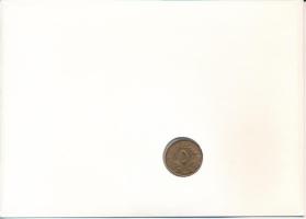 Szudán 1977. 5m bronz felbélyegzett érmés borítékban, alkalmi bélyegzéssel T:UNC patina Sudan 1977. ...