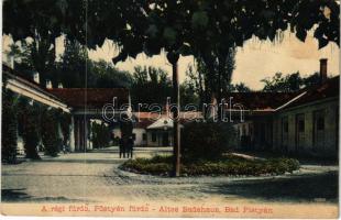 1909 Pöstyén, Piestany; A régi fürdő. Ifj. Mészáros Dániel kiadása / Altes Badehaus / spa, old bath (fl)