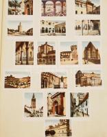 kb 1600 darab levélzáró, nagyrészt német, kiállítási, propaganda témában, két füzetbe ragasztva, néh...