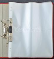 A4-es gyűrűs képeslap album kb. 400 férőhellyel / A4 size postcard album for cca. 400 postcards