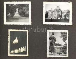 cca 1940 Kb 40 db Budapest látkép, Erzsébet híd, belvárost, stb 4x6 cm Albumban