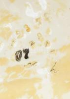 Zenélő nő figurás asztaldísz váza. cca 19. sz. vége, sorszámozott, sérüléssel, m:26 cm