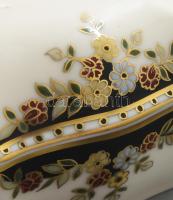 Zsolnay Sisy mintás porcelán ékszeres doboz. Kézzel festett, jelzett, hibátlan 10x10 cm