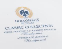 Hollóházi classic áttört kínáló tál. Kézzel festett, jelzett, hibátlan d: 19 cm