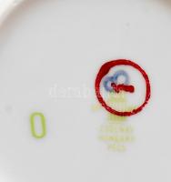 6+1 db Zsolnay tálka. Kézzel festett, jelzett, hibátlan d: 9 cm