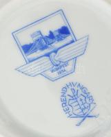 Herendi Viktória mintás lábas bonbonier, rózsa fogóval. Jelzett, hibátlan, vasúti jelzéssel, d: 9,5 ...