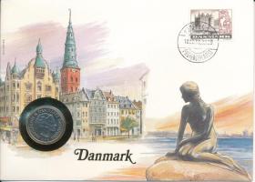 Dánia 1985. 1K felbélyegzett borítékban, bélyegzéssel T:UNC Denmark 1985. 1 Krone in envelope with stamp and cancellation C:UNC