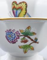 Herendi Viktória mintás pralinékínáló. Jelzett, hibátlan, d: 15,5 cm, m: 9 cm