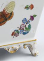 Herendi Viktória mintás kaspó. Jelzett, hibátlan, 12x12x11,5 cm