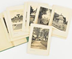 Potsdam, Sanssouci kastély, 10 db fekete-fehér fotót tartalmazó mappa, 18x13,5 cm