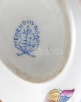 Herendi Viktória mintás tojás alakú ékszeres doboz. Jelzett, hibátlan, h: 7,5 cm