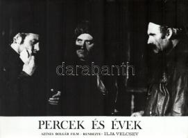 cca 1989 előtti ,,Percek és évek" című bolgár film jelenetei és szereplői, 5 db vintage produkc...