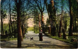 1916 Pöstyén, Piestany; Gyógykert / park (EK)