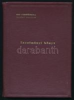 1953-1956 MDP Pártfőiskola levelező tanfolyamának tanulmányi könyve, néhány bejegyzéssel, aláírásokkal (közte Valachi Gyula)