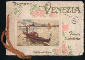 cca 1900 Ricordo di Venezia képes füzet.