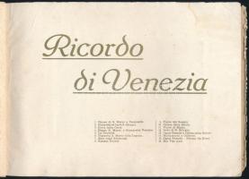 cca 1900 Ricordo di Venezia képes füzet