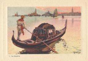 cca 1900 Ricordo di Venezia képes füzet