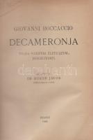 Boccaccio, Giovanni: Giovanni Boccaccio Decameronja. Teljes fordítás életrajzzal, jegyzetekkel. Kész...