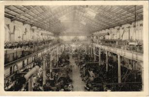 1915 A Pola-i cs. és kir. haditengerészeti arzenál belseje, gépterem / K.u.k. Kriegsmarine See-Arsenal Maschinensaal / Austro-Hungarian naval arsenal, interior, engine house. Phot. Alois Beer, F.W. Schrinner + "K.u.k. MARINEFELDPOSTAMT" + "ZENSURIERT 13 VIII 1915 S.M.S. Erzh. Friedrich" (EK)