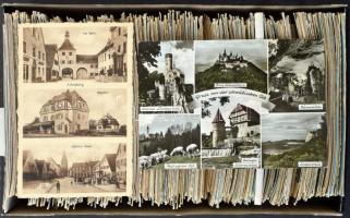 NÉMETORSZÁG - 10 teli cipős doboznyi (Kb. 9000 db) MODERN képeslap gyűjtemény betűnként és városonké...