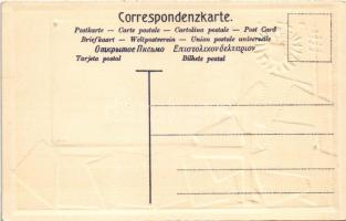 Set of Austrian (Austro-Hungarian) Heller stamps, coat of arms. Philatelie-Ansichtskarte Ottmar Zieh...