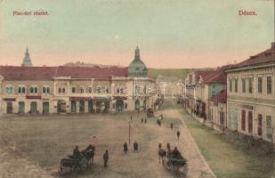 Dés market square with the shops of Antal Kanyó, Ágoston Rehák and Mihály Makó