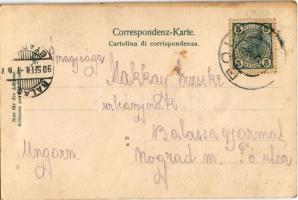 1905 Pola, Pula; Geschütz Instruction / K.u.K. Kriegsmarine, mariners with artillery. Dep. M. Clapis...