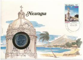 Nicaragua 1983. 50c acél felbélyegzett borítékon, bélyegzéssel T:AU Nicaragua 1983. 50 Centavos steel in envelope with stamp C:AU