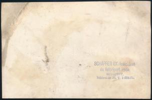 cca 1930-1940 Fogadás a reptéren, fotó, Schäffer Gyula pecséttel jelzett felvétele, kissé viseltes á...