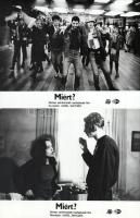 cca 1989 előtti ,,Miért?" című csehszlovák film jelenetei és szereplői, 6 db vintage produkciós filmfotó (vitrinfotó, lobbyfotó) ezüst zselatinos fotópapíron, a használatból eredő (esetleges) kisebb hibákkal, 18x24 cm