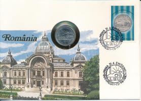 Románia 1966. 1L felbélyegzett borítékban, bélyegzéssel T:UNC Romania 1966. 1 Leu in envelope with stamp and cancellation C:UNC