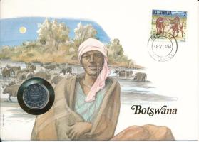 Botswana 1984. 10t felbélyegzett borítékban, bélyegzéssel T:UNC Botswana 1984. 10 Thebe in envelope with stamp and cancellation C:UNC