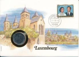 Luxemburg 1980. 10Fr felbélyegzett borítékban, bélyegzéssel T:UNC Luxembourg 1980. 10 Francs in envelope with stamp and cancellation C:UNC