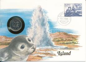 Izland 1984. 5K felbélyegzett borítékban, bélyegzéssel T:UNC Iceland 1984. 5 Kronur in envelope with stamp and cancellation C:UNC