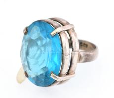 4 db ezüst (Ag) gyűrű, jelzettek, klf kövekkel topáz, stb br:. 57,7 g m:52-57