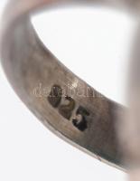 4 db ezüst (Ag) gyűrű, jelzettek, klf kövekkel topáz, stb br:. 57,7 g m:52-57