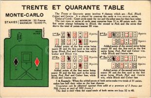 Trente et Quarante Table / French gambling card game (EK)