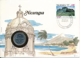 Nicaragua 1983. 50c acél felbélyegzett borítékon, bélyegzéssel T:AU Nicaragua 1983. 50 Centavos steel in envelope with stamp C:AU