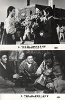 cca 1989 előtti ,,A virágáruslány" című koreai film jelenetei és szereplői, 10 db vintage produ...