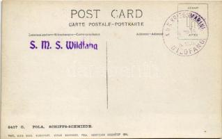 Pola, Pula; Schiffs-schmiede / hajógyár, kohó / shipyard + "K.U.K. KRIEGSMARINE WILDFANG" ...