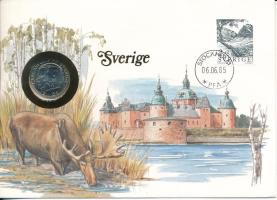 Svédország 1984. 1K felbélyegzett borítékban, bélyegzéssel T:UNC Sweden 1984. 1 Kronor in envelope with stamp and cancellation C:UNC