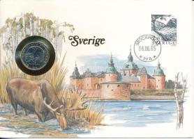 Svédország 1984. 1K felbélyegzett borítékban, bélyegzéssel T:UNC Sweden 1984. 1 Kronor in envelope with stamp and cancellation C:UNC