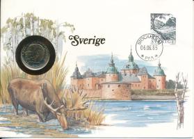 Svédország 1984. 1K felbélyegzett borítékban, bélyegzéssel T:UNC Sweden 1984. 1 Kronor in envelope with stamp and cancellation C:UNC