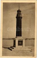 1917 Pola, Pula; Leuchtturm in Eisen / WWI Austro-Hungarian Navy, K.u.K. Kriegsmarine, iron lighthouse in Pula. Phot. A. Hauger + "K.u.K. MARINEFELDPOSTAMT "